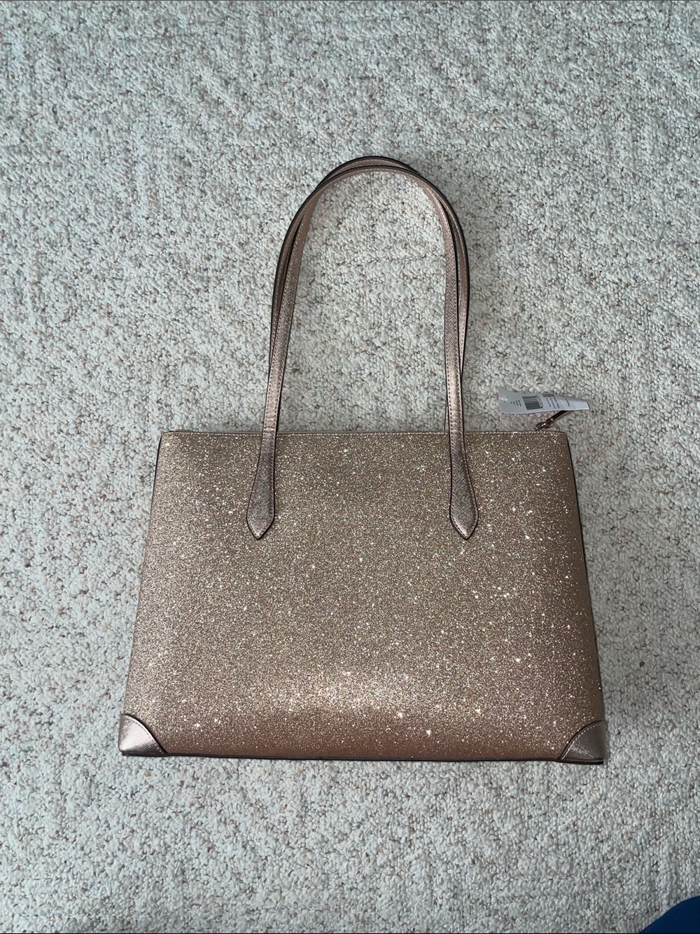 kate spade Glitter Tote in Rose Gold Sparkle - Picture 3 of 11